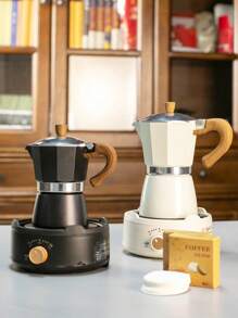 Cafetera moka octagonal clásica con asa, filtro reutilizable, operación manual, adecuada para la cocina del hogar y para volver al colegio