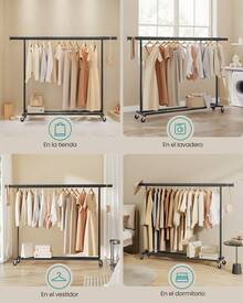 SONGMICS Clothes Drying Racks - الأسود - مشاهدة 5