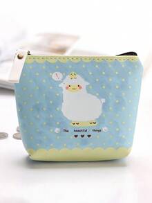 1pc Children's Cute Cartoon Style Eid Al Adha Themed Sheep Coin Purse, Cartoon Lamb Headphones, And Change Storage Bag, Suitable For Daily Outings, Vacations, And Travel, Is An Ideal Choice For Giving Gifts To Children - Multicolor - View 8