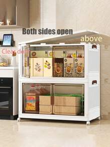 1/3/5layer Storage Box Stacked Folding Storage Cabinet - Aesthetic Room Decor, Home Decor, Kitchen Accessories, Bathroom Decor, Bedroom Decor - For Shoes, Clothing & More - Suitable For Organizing & Maximizing Space