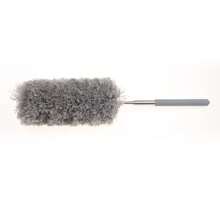 1pc Flexible Ostrich Feather Duster Cleaner, Stainless Steel Adjustable Bendable Household Duster, Cleaning For Fan, Ceiling, Cabinet, Desk, Sofa, Bed And Various Furniture Crevices, Lightweight Dusting Brush, Suitable For Daily Use