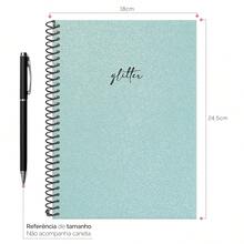iscool Spot Glitter Colors Spiral Notebook For Girls - 綠松石(閃光) - 查看 3