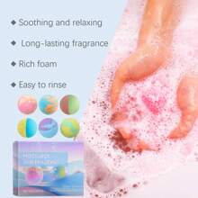 Bubble Bath Ball Fragrance Moisturizing Floral Foam Soft Lasting Fragrance Cleaning Skin Botanic Bubble Bath Ball