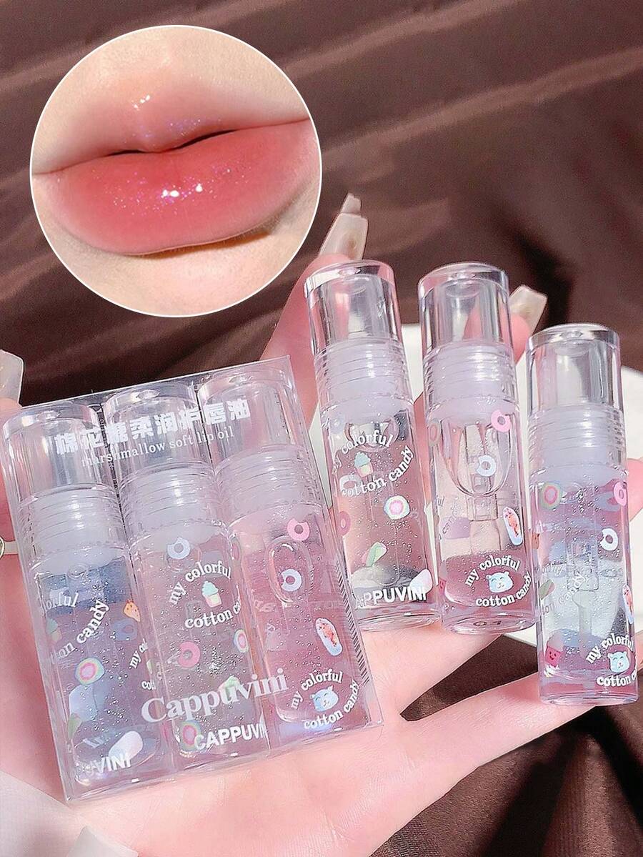 棉花糖唇油唇彩保湿补水镜面细腻闪光透明玻璃嘟嘟唇唇部护理/个人护理 - 彩色 - 查看 1