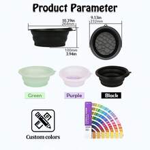 1pc Bồn tắm nước đá chăm sóc da mặt bằng silicon có thể gập lại ngoài trời Thiết bị làm đẹp Bồn tắm nước đá - Nhiều màu - Xem 2