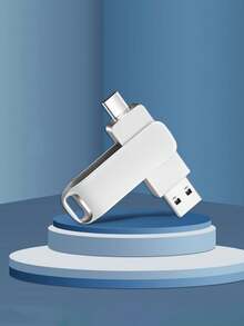 E8 Type-C USB 3.0 32/64/128/256GB USB 閃存盤 - 銀色 - 查看 3