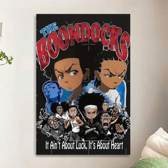 1 Piece,The Boondochs Anime Canvas Print, Frameless Art Decoration Painting,Pop Printed Posters Mural ,Waterproof Canvas, Suitable For Home, Office, Bedroom, Living Room, Study, Bathroom, Bar, Wall Arts And Home Decoration, Is An Ideal Holiday Gift