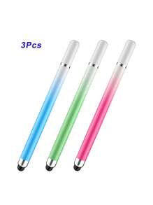 Dual-Spitzen Makronen Farbverlauf Touchscreen Stylus Stift, runde Scheiben Touchscreen Stift für Handy, Tablets, Schreiben, Bearbeiten, Zeichnen, universeller kapazitiver Stylus