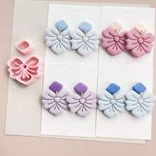 Polymer Clay Cutter DIY Ceramic Earrings Jewelry Pendants Tools INS Simple Asymmetrical Geometric Shapes Series Embossed Molds - LM-085-2PCS - View 7