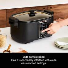 Morphy Richards Multifunction 10-In-1 Food Multicooker, 6.5L, Fry, Roast, Steam, Sear, Saute, Rice, Slow Cooker, LED Control Panel, Aluminium Non Stick Pot, Dishwasher Safe, 1350W, Matte Black, 560007 - 1 - View 6