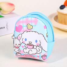 Sanrio Sanrio 1pc Girl Style Storage Bag, Cute Data Cable, Key, Change And Sanitary Pad Storage, Fashionable Storage Mini Keychain Small Bag