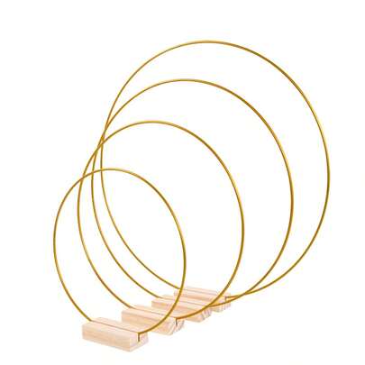 10-40厘米金属花环圆形花环框架DIY花圈花环挂饰春季婚礼派对装饰用品