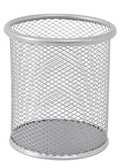 Organizador Porta Caneta Metal Lápis Mesa De Escritório Porta Treco Decoração Papelaria Mesa