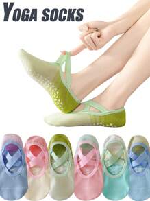 Chaussettes bateau de yoga dégradées pour dames, antidérapantes professionnelles pour l'intérieur, légères, chaussettes basses d'été. Convient pour le pilates, la remise en forme et toutes sortes d'activités sportives.