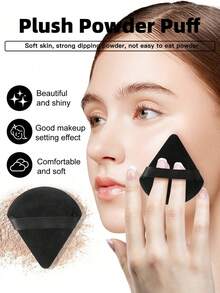 30pcs Makeup Brush & Sponge Set, Includes 20pcs Makeup Brushes: Powder Brush, Blush Brush, Concealer Brush, Contour Brush, Nose Brush, Eyeshadow Brush, Eyebrow Brush, Detail Brush, Made Of Ultra-Soft Premium Synthetic Hair, Suitable For Daily Facial Makeup - Black - View 5