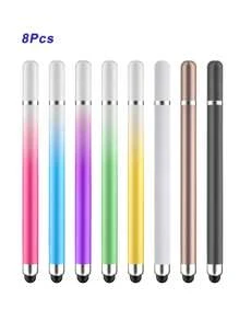 Dual-Spitzen Makronen Farbverlauf Touchscreen Stylus Stift, runde Scheiben Touchscreen Stift für Handy, Tablets, Schreiben, Bearbeiten, Zeichnen, universeller kapazitiver Stylus