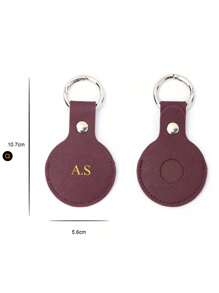 Estuche personalizado con iniciales en relieve 3D por estampación en caliente para Airtag de Apple. Funda de piel protectora con llavero compatible con Airtag. Cubierta para rastreador compatible con collar de perro o gato New Airtag