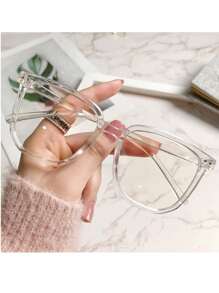 3pcs Glasses - Fashion Square Fake Eyeglasses, Anti Ray Computer Gaming Glasses, Blue Blockers Glasses For Women/Men