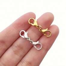 100pcs Gold-Plated Stainless Steel Lobster Clasp Suitable For Bracelets, Necklaces, Chains, DIY Jewelry Making Accessories