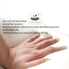 1pc/2pcs Super Soft Memory Foam Car Seat Cushion - Ergonomic Seat Pad For Car Seats, Office Chairs, Lab Stools, Wheelchairs, Airplanes, Office Desks, Computer Chairs