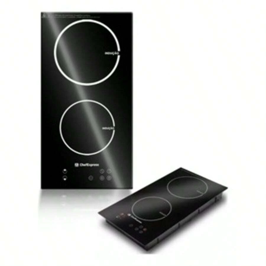 2-Burner 3500W Portable Induction Cooktop In Black With Touch Panel, Timer And Safety Lock - 110V/220V - View 1