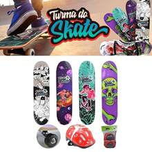 Children's Skateboard Helmet, Knee Pads, Elbow Pads Mod 2 - DINOSAUR - View 2