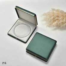 1 Stück Luxus Geschenkbox mit goldfarbenem Rand, für Ringe, Anhänger, Armbänder, Halsketten und Perlen
