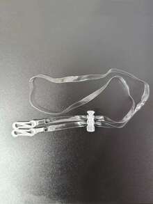 Sombrero transparente a prueba de viento con cuerda ajustable, máscara con cuerda para la barbilla, correa de sombrero elástica invisible a prueba de caídas para niños para uso al aire libre