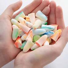 [10pcs Reusable Earplugs For Sleeping] 10pcs Reusable Colorful Sponge Earplugs For Sleeping, Studying & Work - Slow Rebound Design