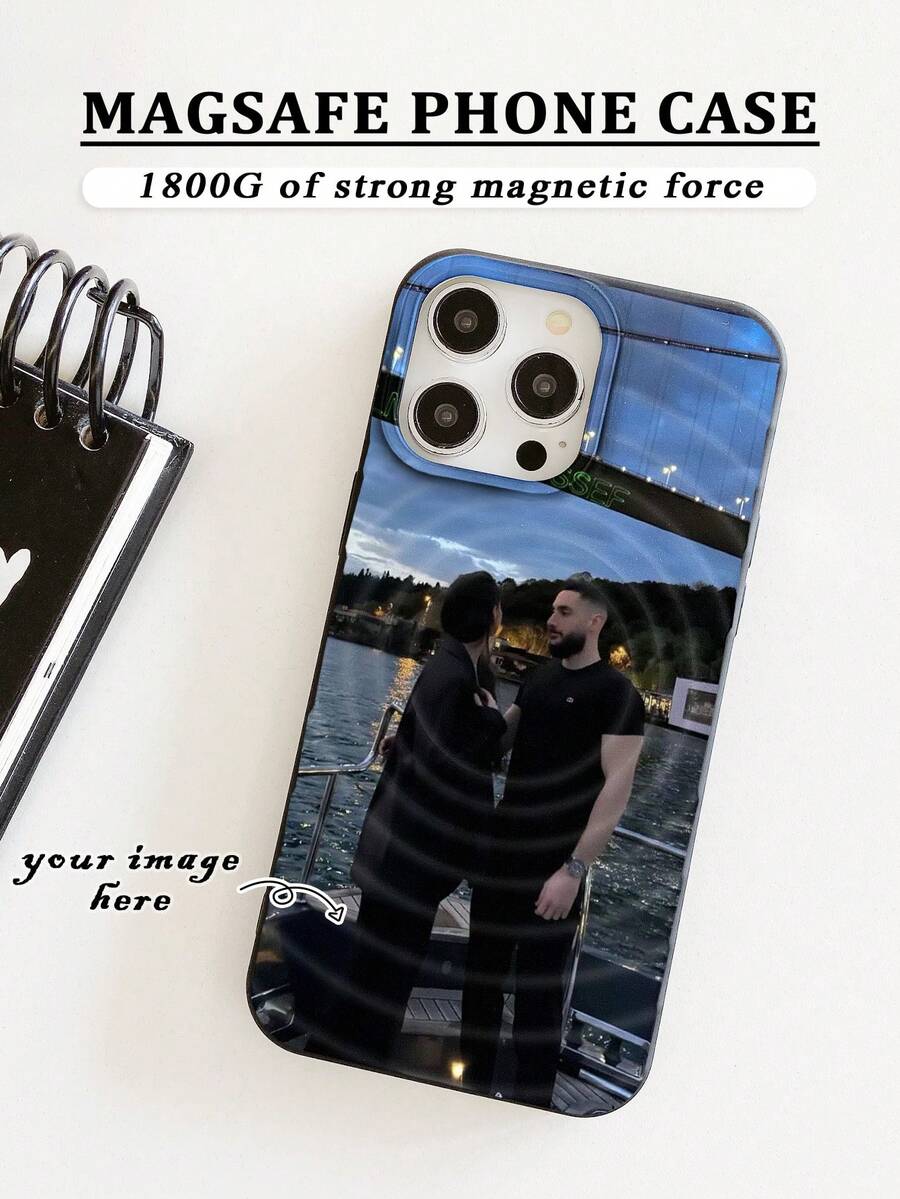 Custom Photo MagSafe Phone Case - 1800G Strong Magnetic, Personalized Memory (Child Photo/Family Photo/Friend Photo/Pet Photo/Anniversary/Items/Scenery Etc.) Compatible With IPhone Cases, IPhone 13 Case, IPhone 15 Case, IPhone 16 ProMax Case, IPhone 16 Case, IPhone 14 Case, IPhone 15 Case, IPhone 16 Plus Case