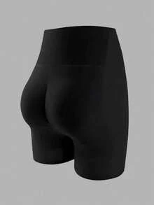 天然轻质加垫无缝提臀内裤，适合女性，瘦腹，丰臀，紧实蜜桃臀 - 黑色 - 查看 5