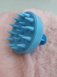 1PC Scalp Massage Brush, Wheat Straw Hair Washing Tool, Silicon Hair Brush, Massage & Cleansing Scalp Brush, Scalp Exfoliating Scrub, Dandruff Removal Tool, Suitable For Both Men And Women Home Bathroom Decor Summer