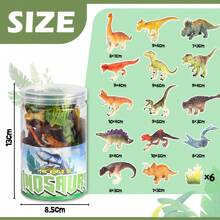 vanplay 21ST Dinosauro Giocattolo Bambini Compleanno Decorazione Dino Set con Secchio Portaoggetti per Bambini