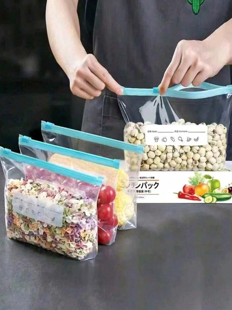 15/30 túi đựng thực phẩm, túi hút chân không kín khí và có thể tái sử dụng, túi nhựa dày hơn để bảo quản thực phẩm trong tủ đông, tủ lạnh và tủ đông, thiết kế chống mùi, đồ dùng nhà bếp, đồ dùng nhà bếp, đồ dùng nhà bếp, đồ dùng lưu trữ, ...