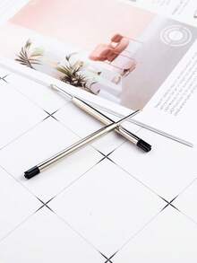 10 Multi-Purpose Ballpoint Pen Refills, Universal Refill Length 10cm, International Standard Refills For School, Office, Ballpoint Pen Refills For Click Pens, 1mm Medium Nib, Parker Refills Compatible - Multicolor - View 10