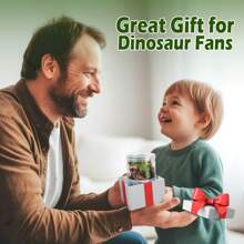 vanplay 21ST Dinosauro Giocattolo Bambini Compleanno Decorazione Dino Set con Secchio Portaoggetti per Bambini