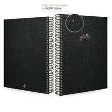 iscool Spot Glitter Colors Spiral Notebook For Girls - 黑色粉紅色(閃粉) - 查看 2