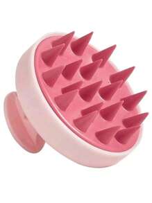 1PC Scalp Massage Brush, Wheat Straw Hair Washing Tool, Silicon Hair Brush, Massage & Cleansing Scalp Brush, Scalp Exfoliating Scrub, Dandruff Removal Tool, Suitable For Both Men And Women Home Bathroom Decor Summer
