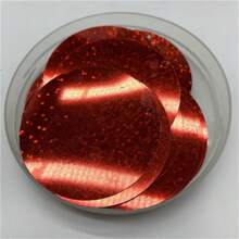 50 szt. 50 mm płaskie okrągłe cekiny z 1 otworem bocznym PVC płaskie okrągłe luźne cekiny paillettes szycie rękodzieło DIY ślubny wisiorek