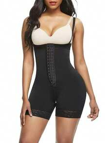 Improve Your Figure And Enhance Your Temperament, Say No To Body Anxiety, Help Shape Your Figure, High-Waist One-Piece With Button-Up Waist Cincher And Tight-Fitting, Women's One-Piece Shaping Garment, Women's Postpartum Shaping Garment.