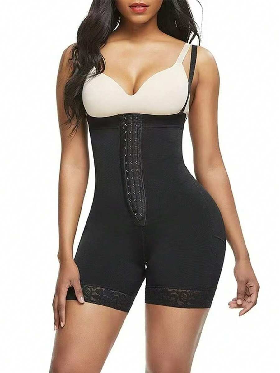 Improve Your Figure And Enhance Your Temperament, Say No To Body Anxiety, Help Shape Your Figure, High-Waist One-Piece With Button-Up Waist Cincher And Tight-Fitting, Women's One-Piece Shaping Garment, Women's Postpartum Shaping Garment.