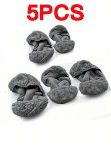 1/5/10/20件套可重复使用绿色拖把替换垫，平板拖把布，可水洗替换拖把布，高吸尘率和吸水性，干湿两用，易于清洁，清洁