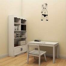 HELLOYOUNG 1 件抽象女性形象墙饰 - 金属墙雕标志。适用于农舍、庭院、门廊、客厅和房间的装饰。它是一款极简主义的线条艺术装饰，具有独特的个性化。