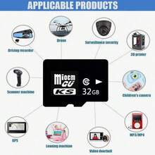 High Speed Flash Memory Card, High Speed Storage Memory Card, Ultra-High Performance Memory Card, Secure File Storage Solution For Smartphones, Cameras, Dashcams, Surveillance Cameras,16G/32G/64G/128G - Black - View 3