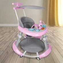 Baby Bumper - Andador para bebé, altura regulable, ayuda para caminar con capota, 67*67*79cm