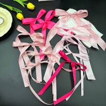 55pcs/24pcs/12pcs Ribbon Bow With Various Ribbon Bows Set Wall Decoration, Decorative Craft Bows For Party, Gift Wrapping, Wedding Decoration, DIY Accessories Birthday Decorations Party Decorations Backdrop , Colors For Gift Decoration And Making Hairpin Headwear Back To Valentine Day
