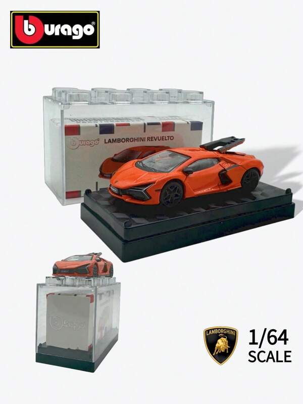 Burago Bburago 1:64 Lamborghini Revurlto Racing Sportmodel Druckguss Metall Auto - Gratis Staubschutz für das Automodell