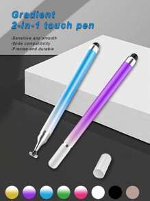 Dual-Spitzen Makronen Farbverlauf Touchscreen Stylus Stift, runde Scheiben Touchscreen Stift für Handy, Tablets, Schreiben, Bearbeiten, Zeichnen, universeller kapazitiver Stylus