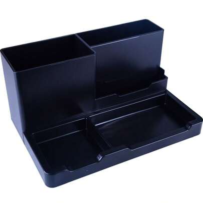 Organizador de Mesa Porta Treco Caneta Lápis Escritório 5 Compartimentos Multiuso