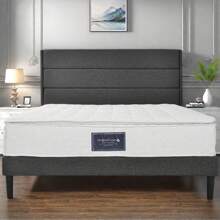 Colchón de muelles 140x200 cm, 100% Oeko-Tex certificado para sustancias nocivas, funda acolchada de microfibra, nivel de firmeza H3, altura 25 cm